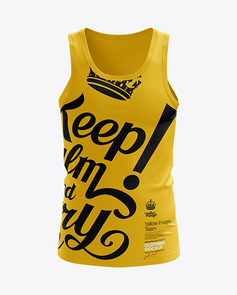 Download Mens Tank Top HQ Mockup Front View