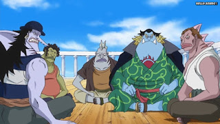 ワンピースアニメ 魚人島編 541話 タイヨウの海賊団 ジンベエ アーロン | ONE PIECE Episode 541