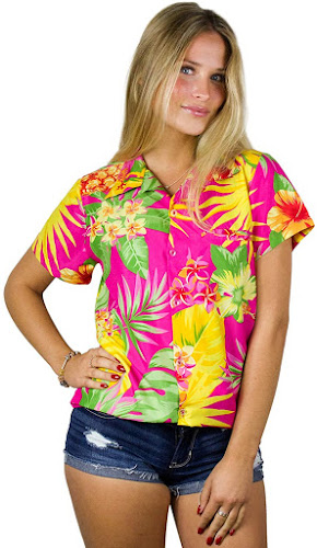 Pink Women's Hawaiian Shirts