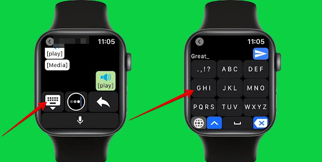 How do you use WhatsApp on the Apple Watch?