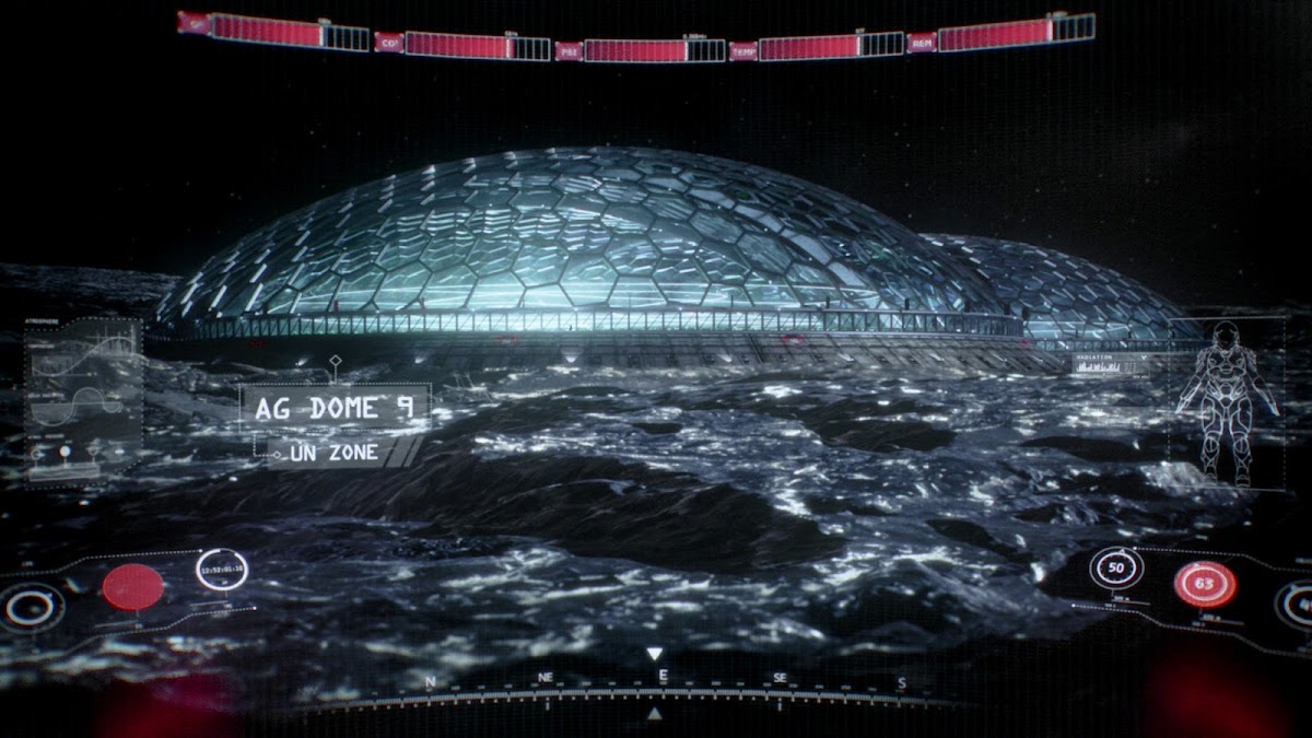 Agricultural dome on Ganymede in 'The Expanse' TV series