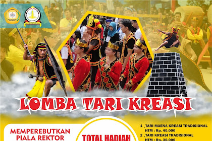 Poster lomba tari kreasi tradisional Nias