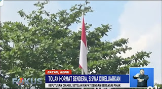 Terpapar Ajaran Yehuwa, Dua Siswa SMP di Batam Menolak Hormat Bendera