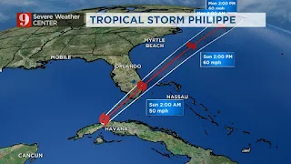 Tropical storm dubbed Philippe 