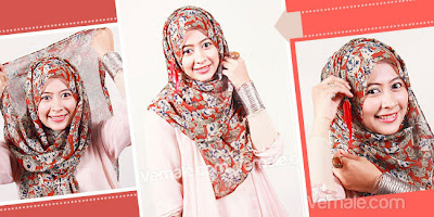 Cara Memakai Jilbab Pashmina Chiffon