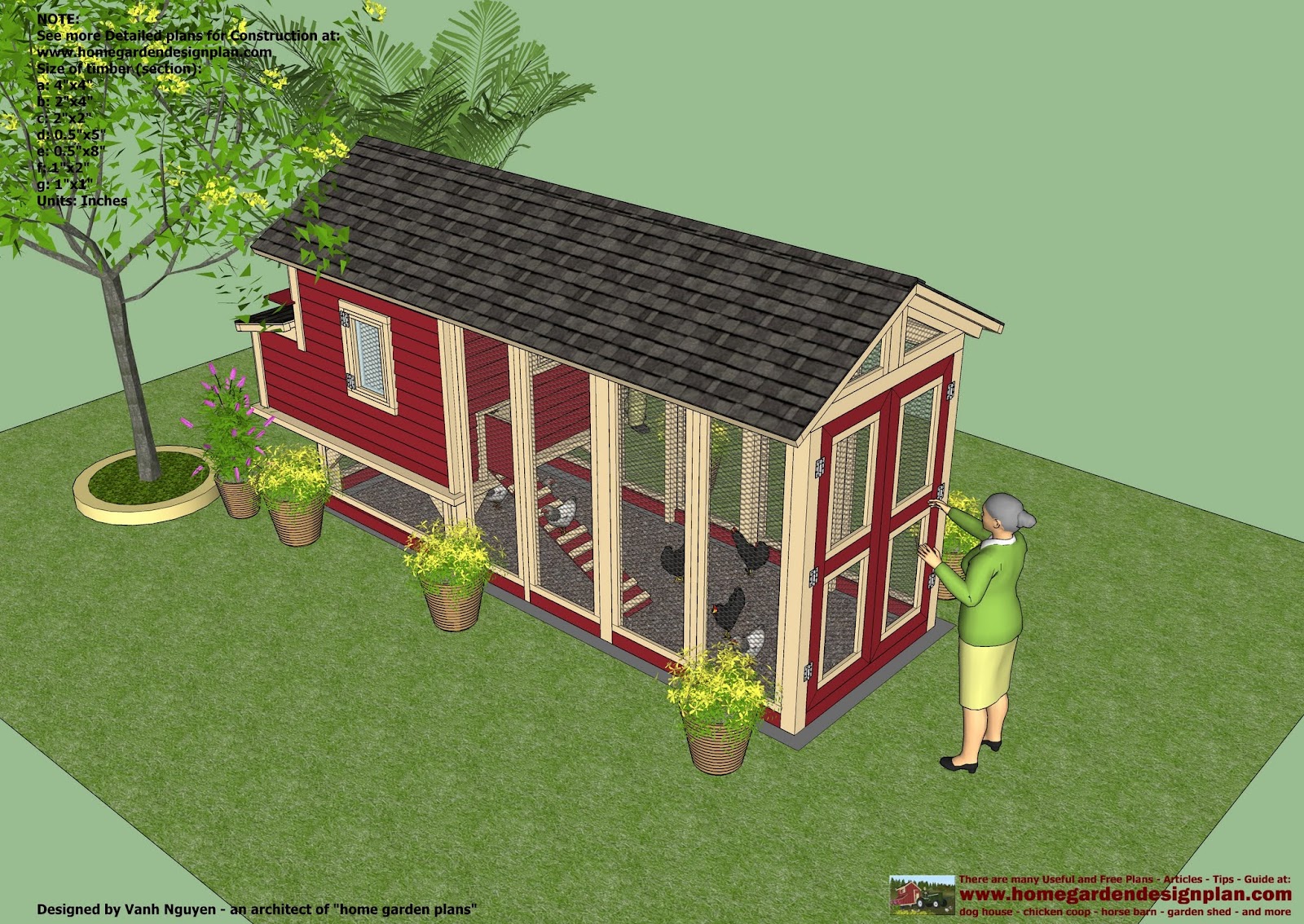 garden plans: M102 - Chicken Coop Plans Construction - Chicken Coop ...