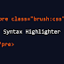 Cara Menambahkan Syntax Highlighter Untuk Blogger/Blogspot