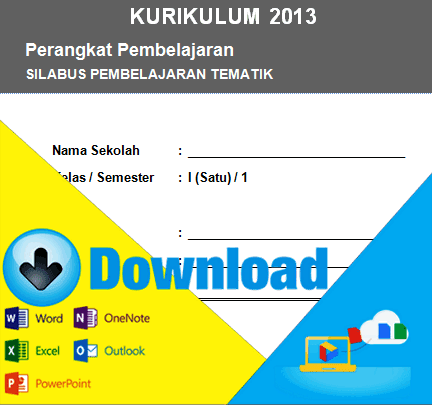 Download Silabus Kurikulum 2013 Kelas 1 SD Semester 1 & 2