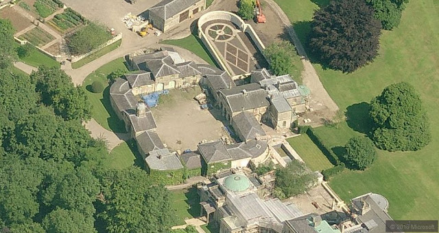 Aerial View of billionaire James Dyson's House