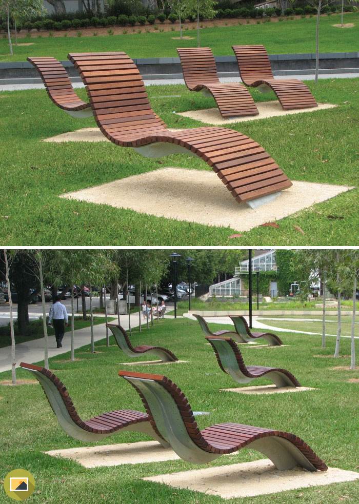 Las 15 sillas públicas más creativas del mundo-Asientos curva personalizada Universidad de Sydney Australia
