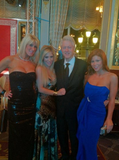 Bill Clinton Photo with Porn Stars Brooklyn Lee and Tasha Reign Explained