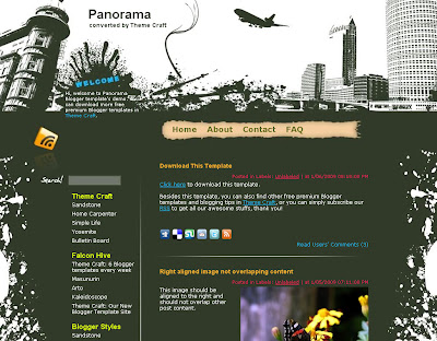 Panorama Blogger Template