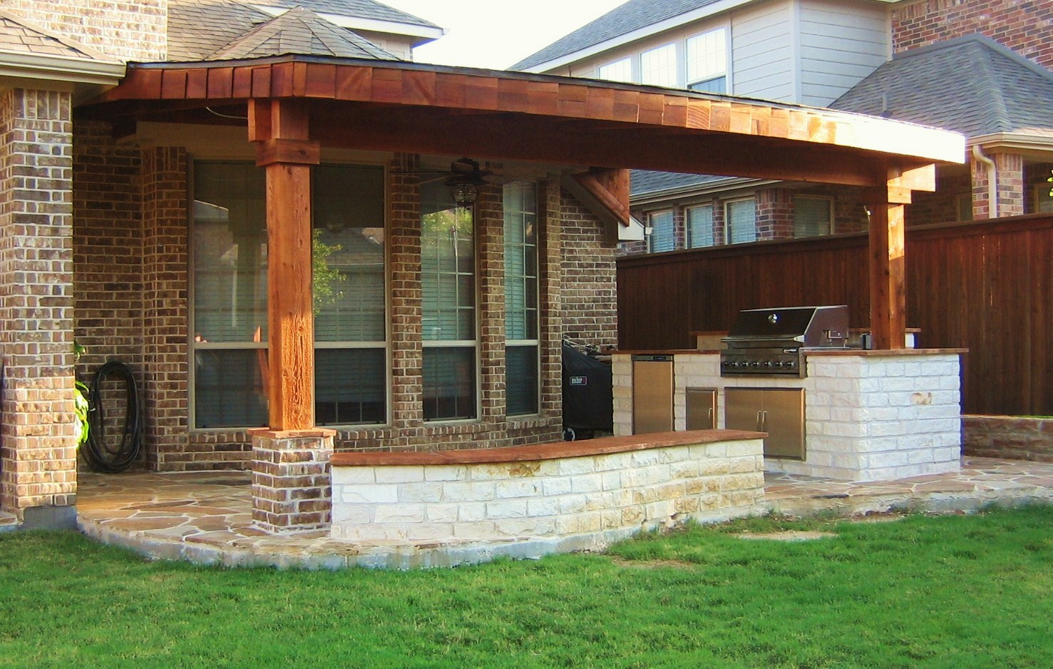 Pergolas design: Cedar patio covers