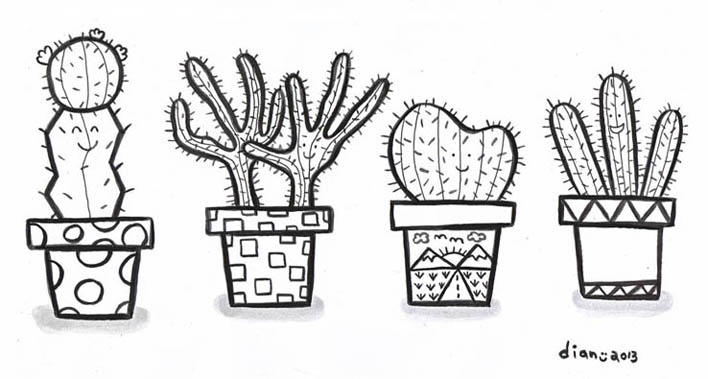 Gambarnya Aldriana hepi kaktus 