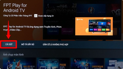Cách tải và cài đặt FPT Play trên tivi Sony