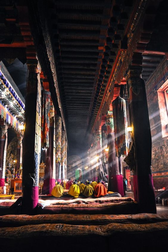 Private Placement - Sakya Monastery, Tibet. One of the four schools in Tibet - other three being Gelugpa (the school where the Dalai Lamas are from), Nyingma, and Kagyu.