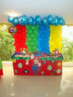 Mario Bros, children party decoration ideas