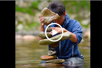 Lihat Video Cara Orang Ini Menyusun Batu, Sungguh Menakjubkan!