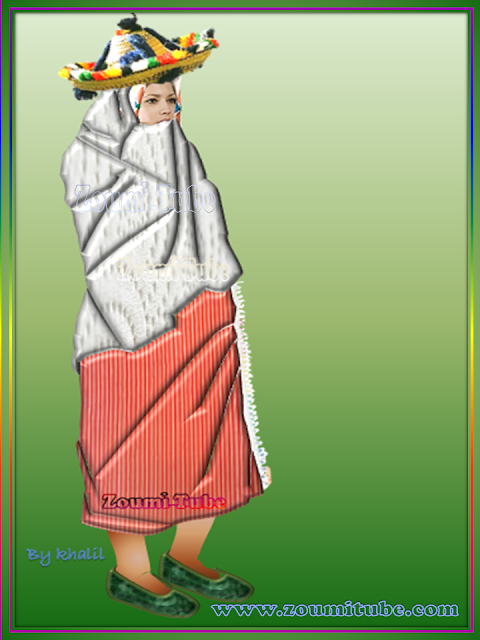 لباس جبالة,لباس جبالة النسوي,المنديل الجبليةjbala,costume de femme jbala