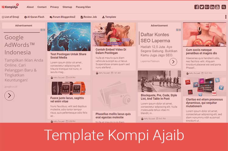 Kompi Ajaib Blogger Template