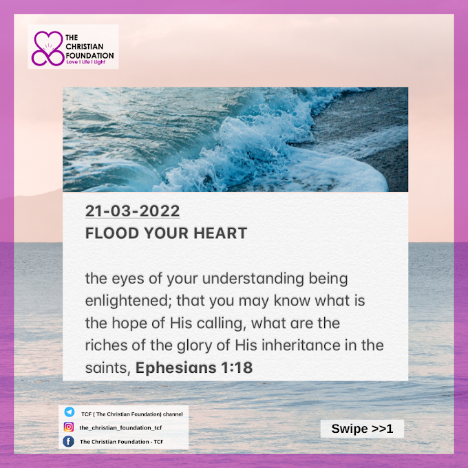 FLOOD YOUR HEART | TCF DEVOTIONAL