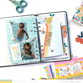 Citrus Twist Kits Life Crafted Scrapbook Album Spread - Lydia Cost