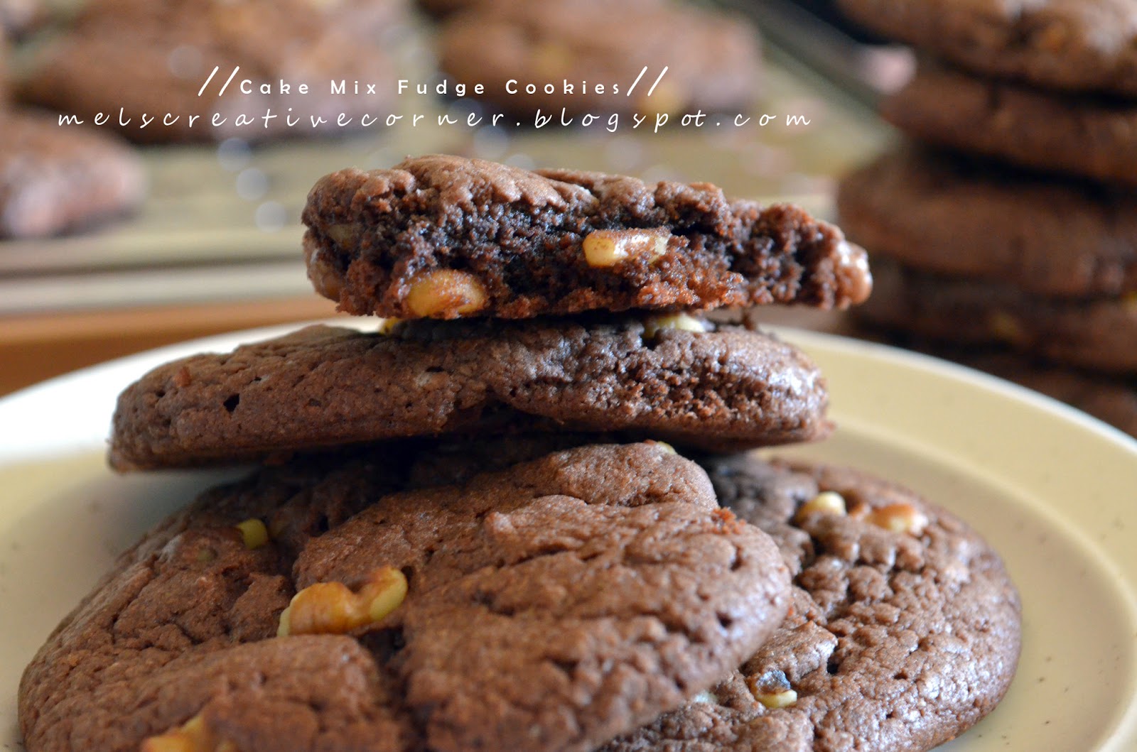 Cake Mix Fudge Cookies!