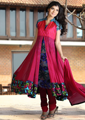 Latest Anarkali Frocks Party Wear Designs 2013 For Girls