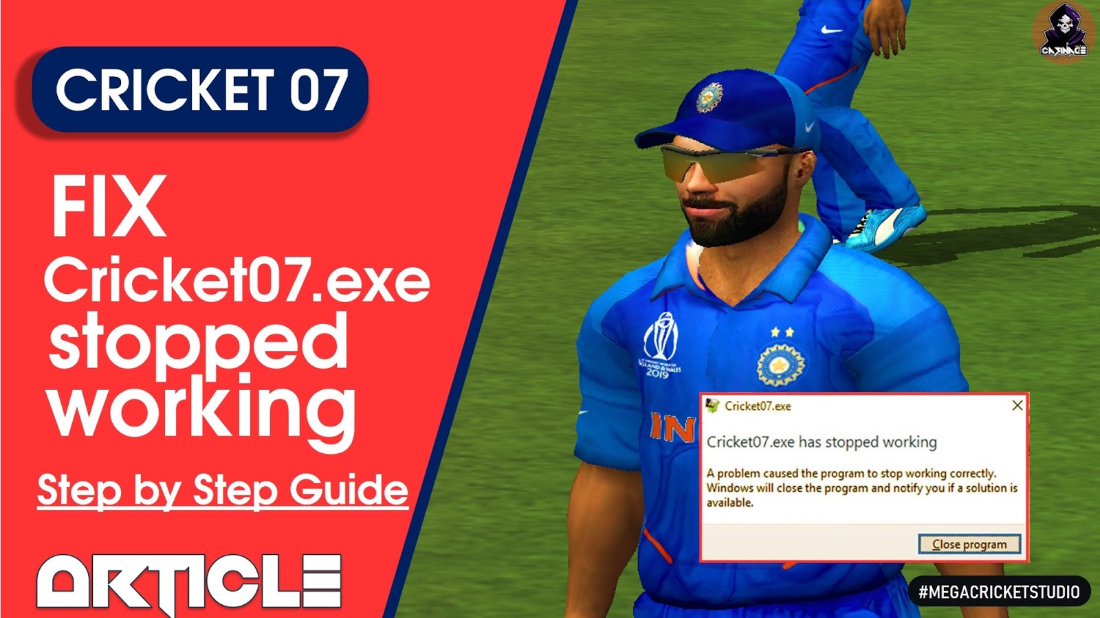 How to fix Cricket 07.exe Stopped Working? Step by Step Guide - Tutorial 