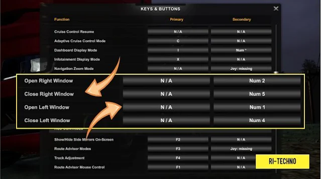 How to Open Windows and Doors in ETS2 (Trucks and Buses)