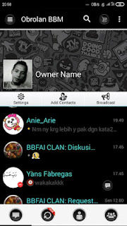 BBM Black Dominan V2.12.0.9 Apk Terbaru Gratis 