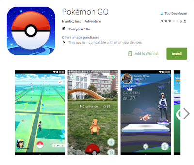 Download Apk Pokemon Go resmi di playstore
