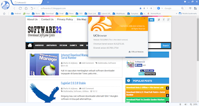 Screenshot UC Browser Beta 5