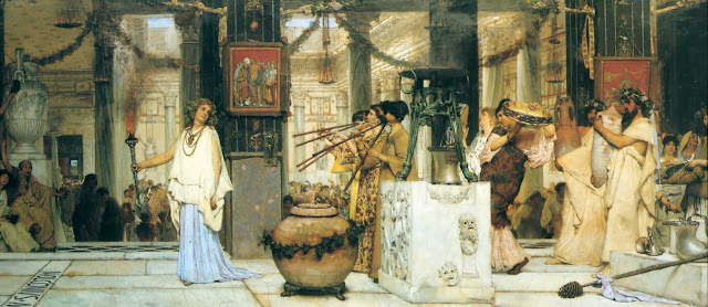 festival,ancient greece, tadema