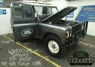 LANDROVER CANVAS TOP SHORT 88 WB Tahun 1975