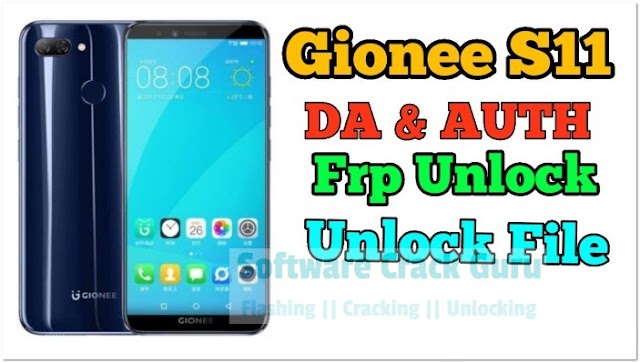Gionee S11 DA & Auth File Frp Unlock Miracle box crack (2019 edition)