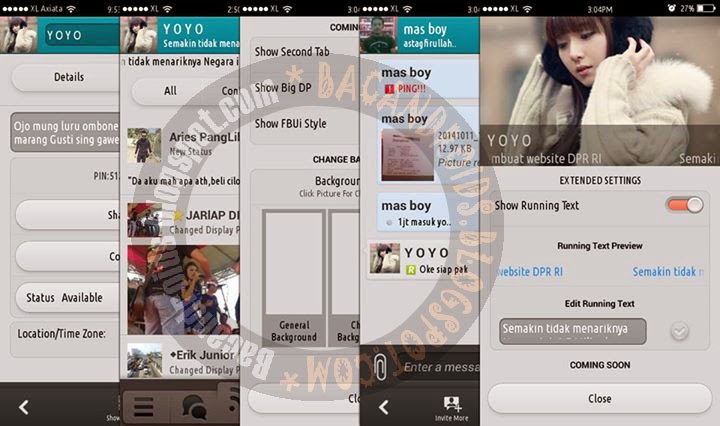 download bbmi mod clone bisa ganti background foto dan sudah bisa update status mendengarkan musik versi terbaru 2.5.0.32