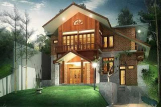 Gambar Desain Rumah  kayu  minimalis modern Untuk Hunian 