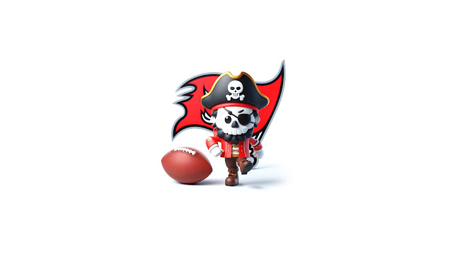 Tampa Bay Buccaneers NFL 3D Cute Pirate 4K Wallpaper