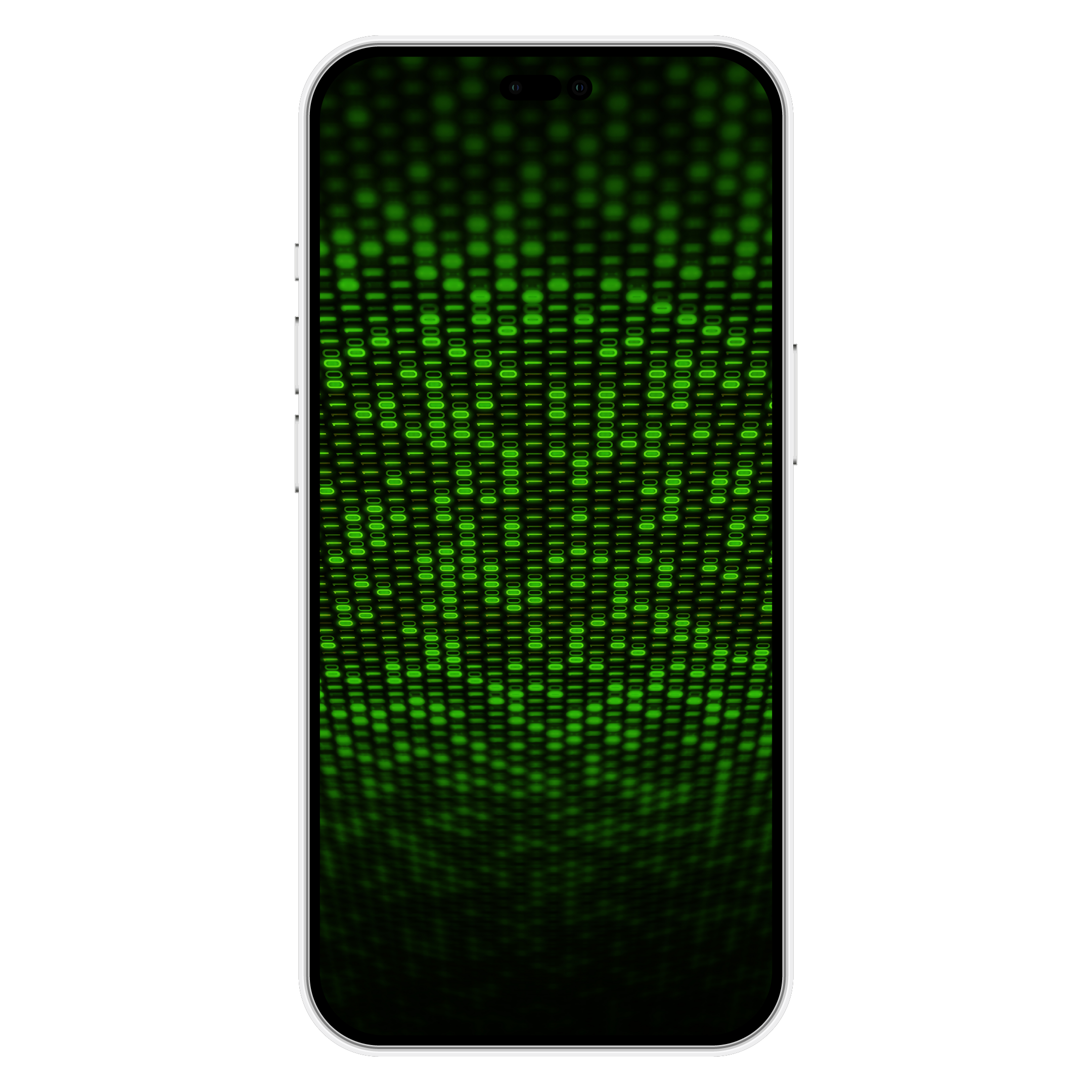 green binary code wallpaper for mobile phone hd