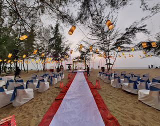 beach wedding setup cherai, kerala