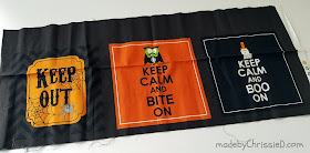 Spook-Free Halloween Mini Quilt by www.madebyChrissieD.com