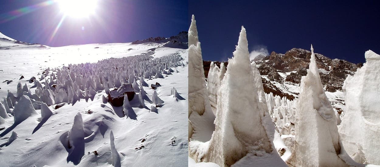 What Are Penitentes? A Spiky Form of Elongated, Hardened Snow Formation
