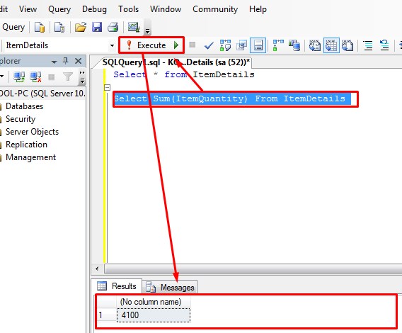 Sql Query Select Sum In Sql Server
