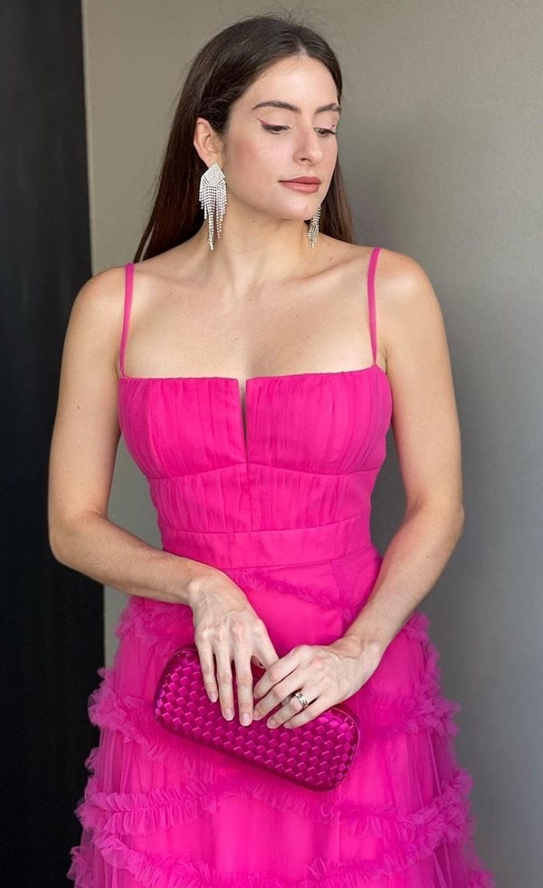 vestido pink para madrinha de casamento 2022