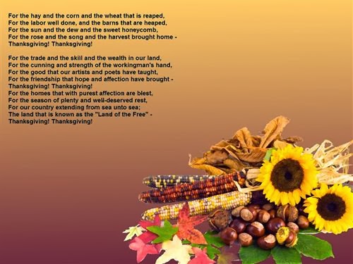 Best Short Thanksgiving Poems For Kids