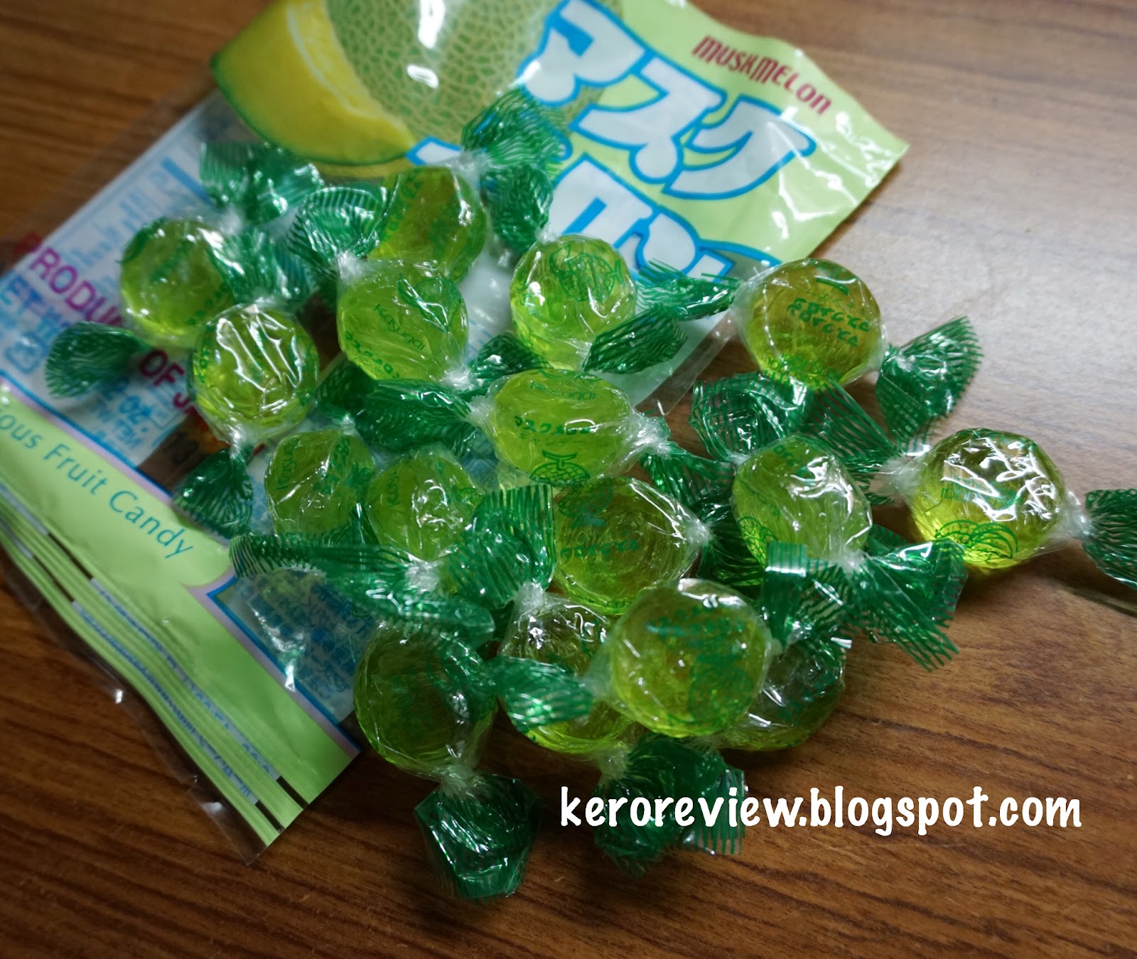 รีวิว คาซูไก ลูกอมญี่ปุ่น รสเมลอน (CR) Review Japanese Musk Melon Candy, Kasugai Brand.