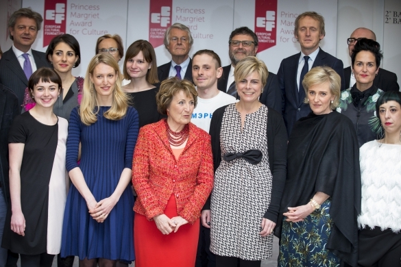 Princess Laurentien of The Netherlands and Princess Astrid and daughter, Lili Rosboch von Wolkenstein of Belgium, Princess Margriet, President of European Cultural Foundation (ECF)