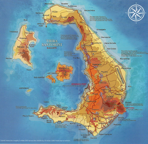 carte de santorin