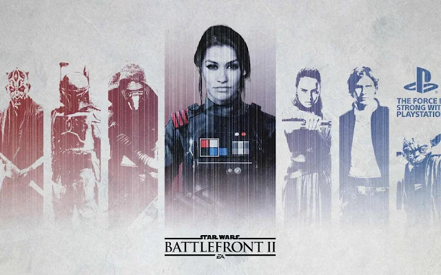 Papel de parede Jogo Star Wars Battlefront II PS4 para PC, Notebook, iPhone, Android e Tablet.